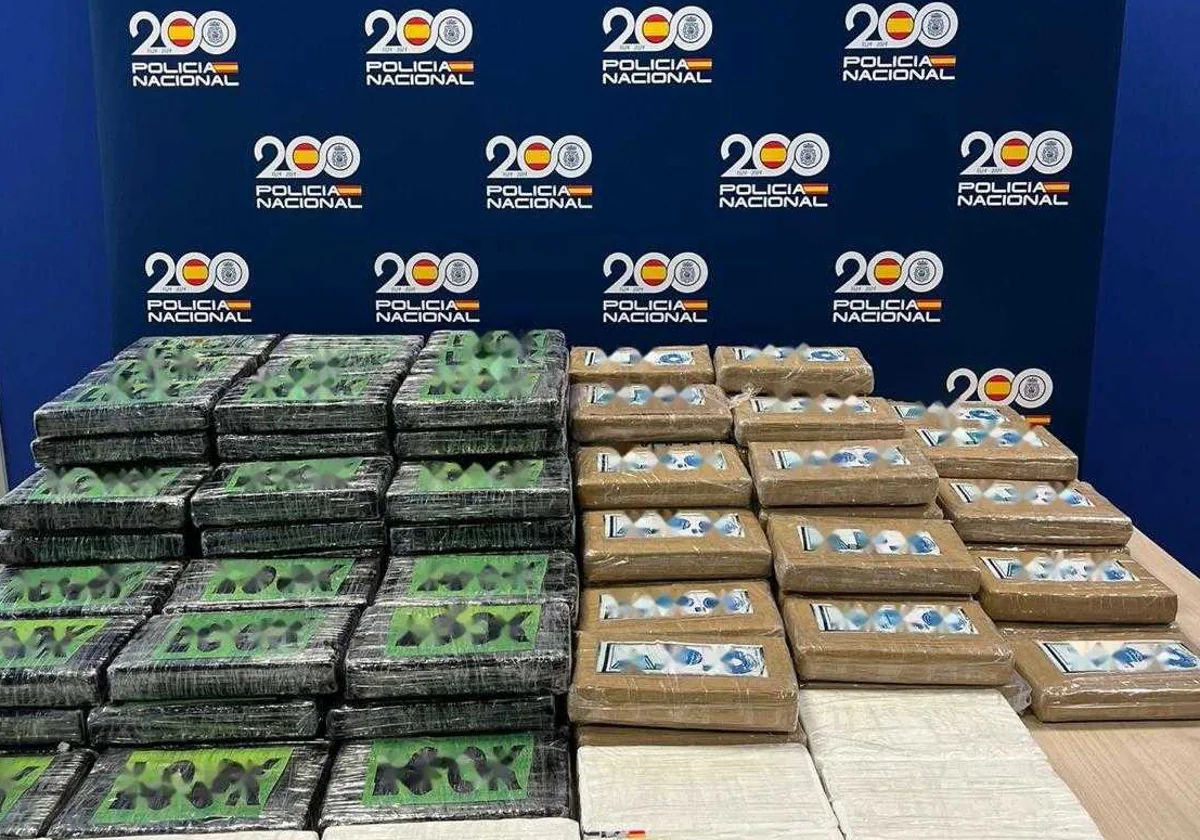 Los kilos de cocaína incautada