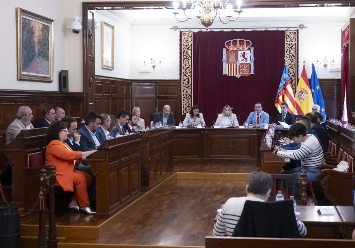 Imagen del pleno de octubre de la Diputación de Castellón