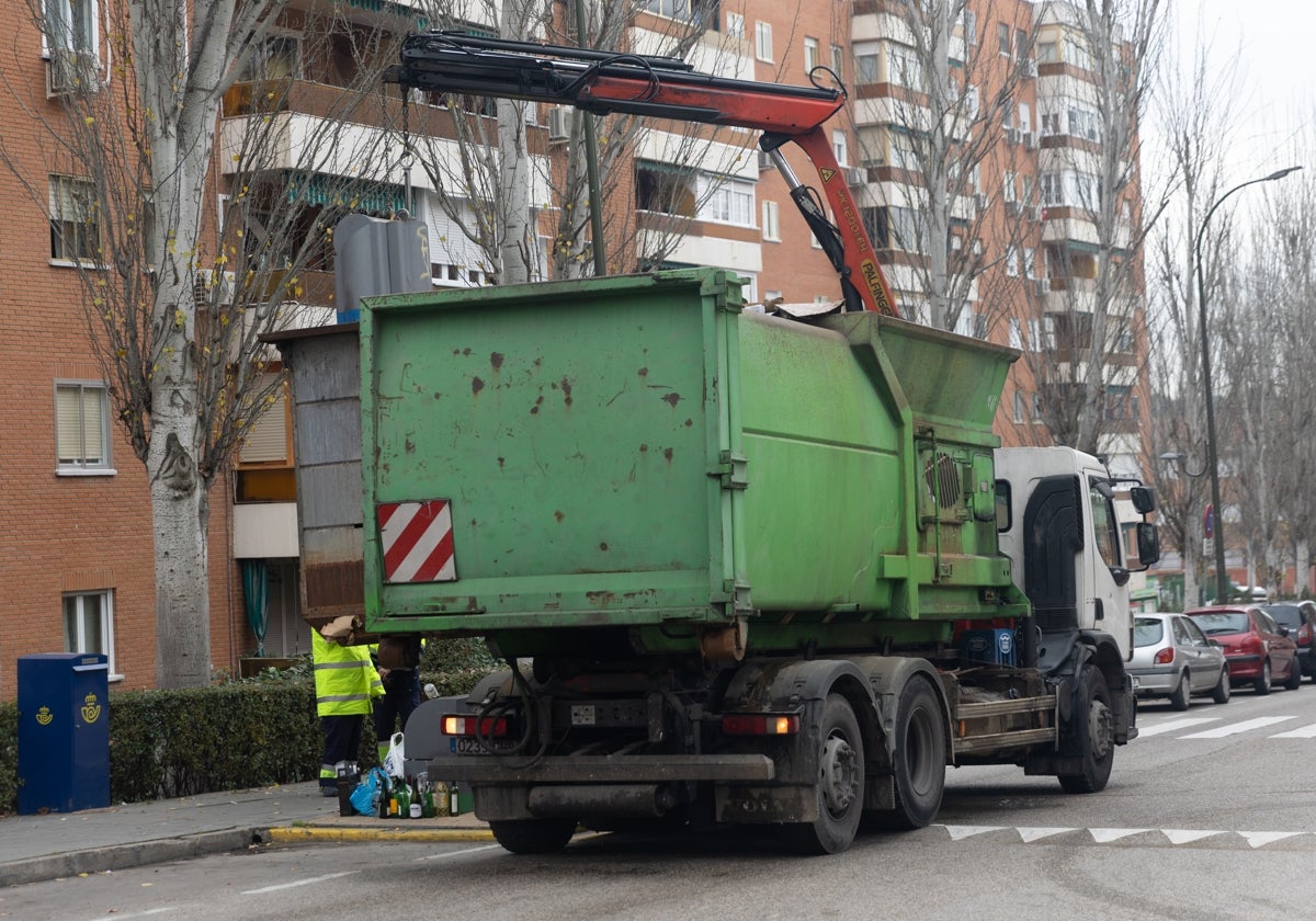 Recogida de basuras en Madrid