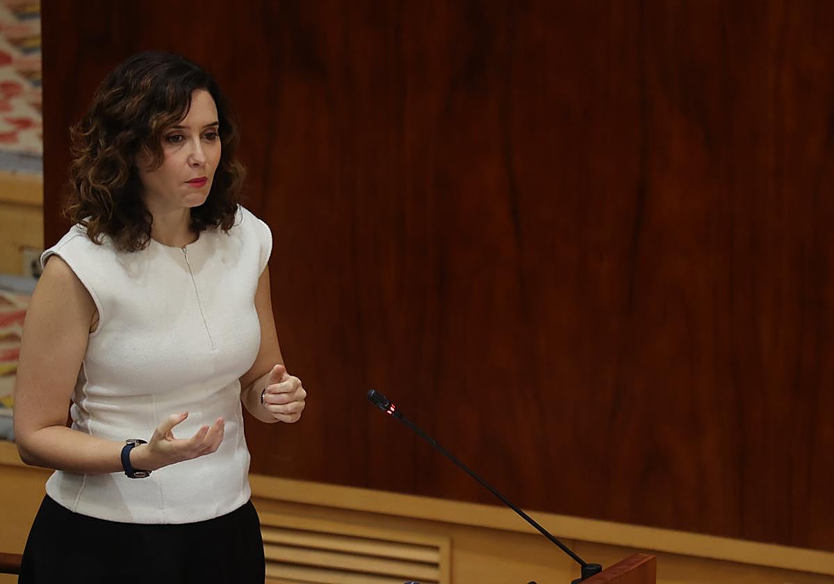 La presidenta de la Comunidad de Madrid, Isabel Díaz Ayuso.