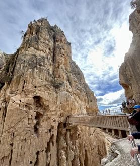 Imagen secundaria 2 - Imágenes del Caminito del Rey en el desfiladero de los Gaitanes