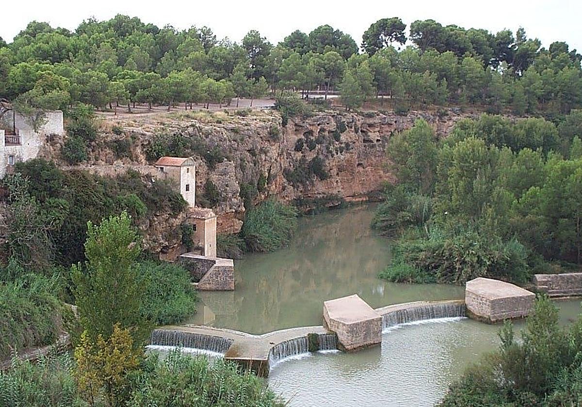 Foto del paso del río Mijares por Villarreal