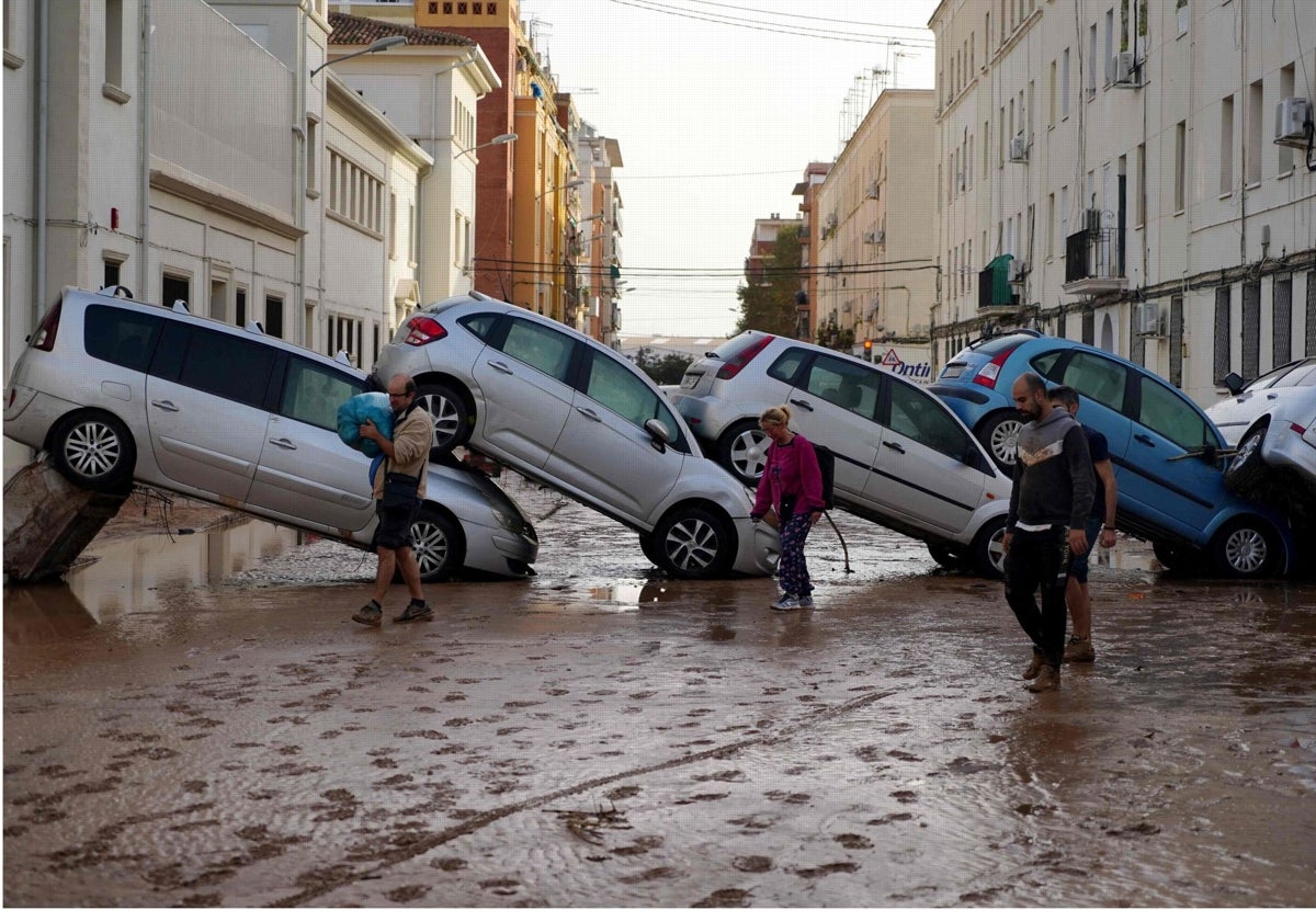 Imagen de los efectos de la DANA en la pedanía valenciana de La Torre