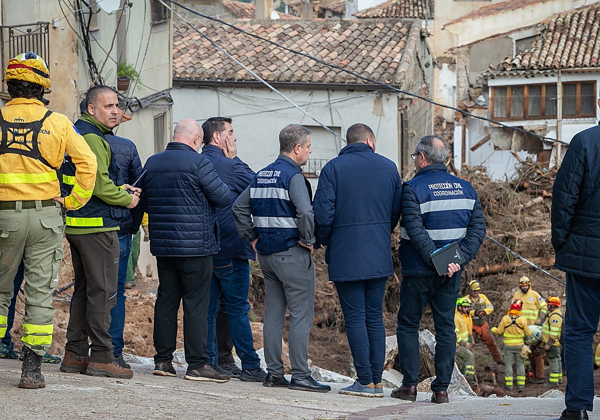 Page, este miércoles en Letur, localidad devastada por la DANA