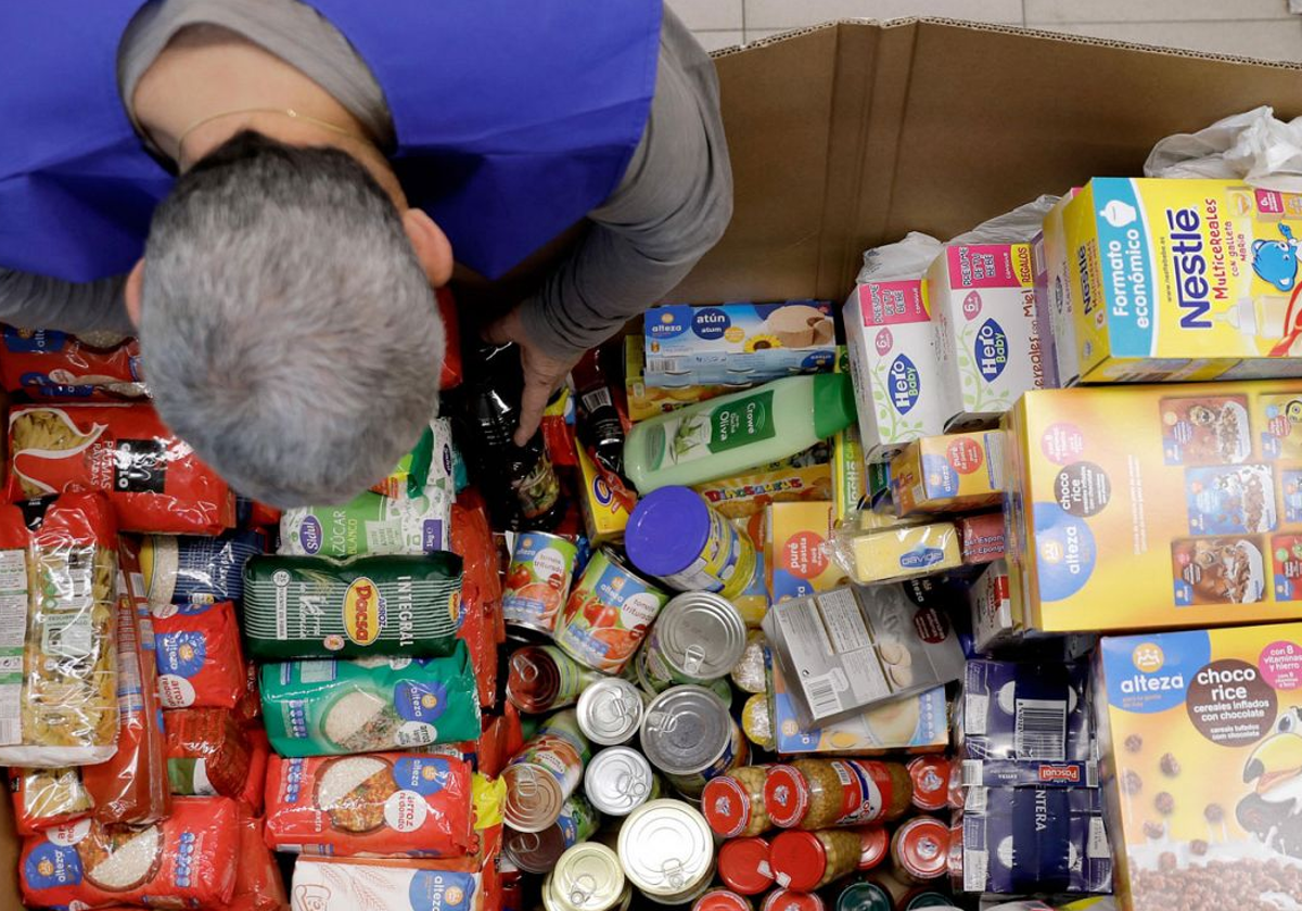 Imagen de archivo de una campaña de recogida de alimentos