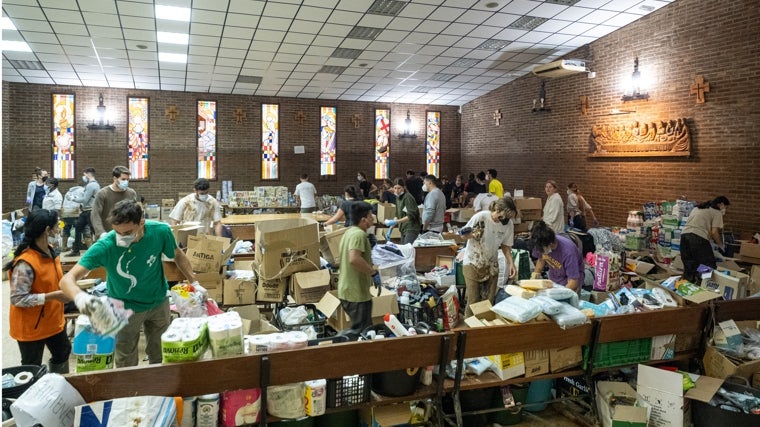 Labores de ayuda en Catarroja