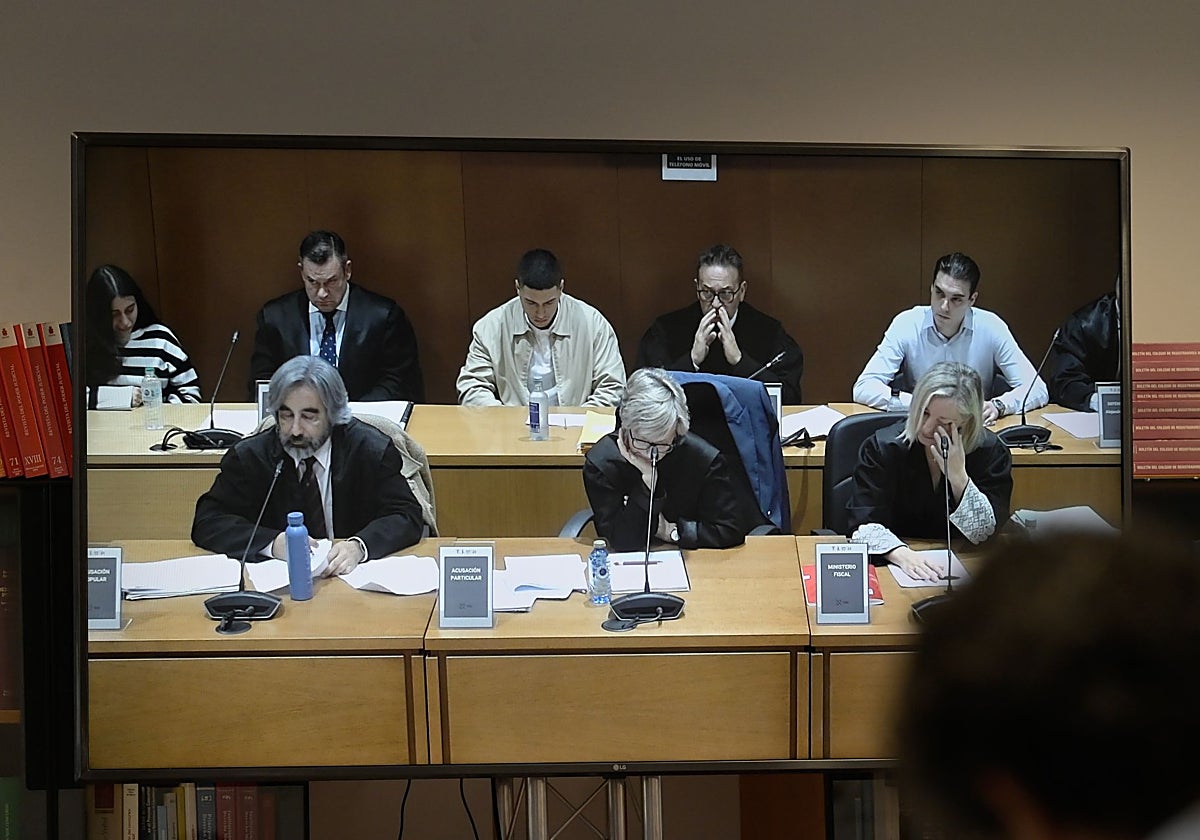 Imagen de archivo de los acusados en el juicio