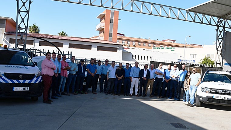 Equipo de Emacsa que se desplegará en Valencia