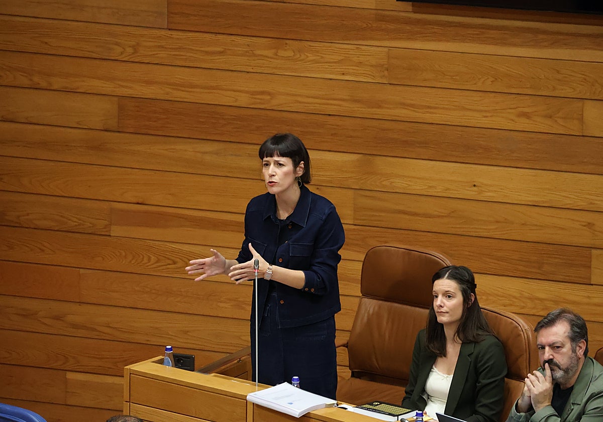 Ana Pontón este miércoles en el pleno