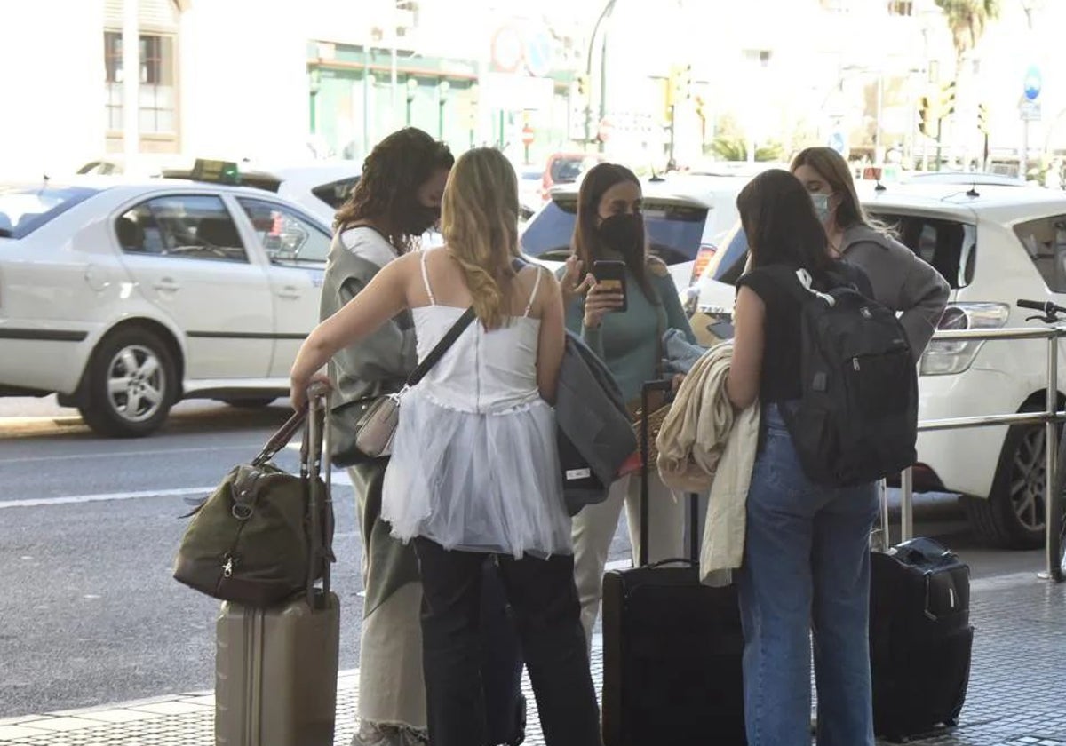 Turistas en Málaga