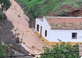 La DANA provoca la anegación de 40 viviendas en Almogía y destroza los trabajos de reparación de la de octubre