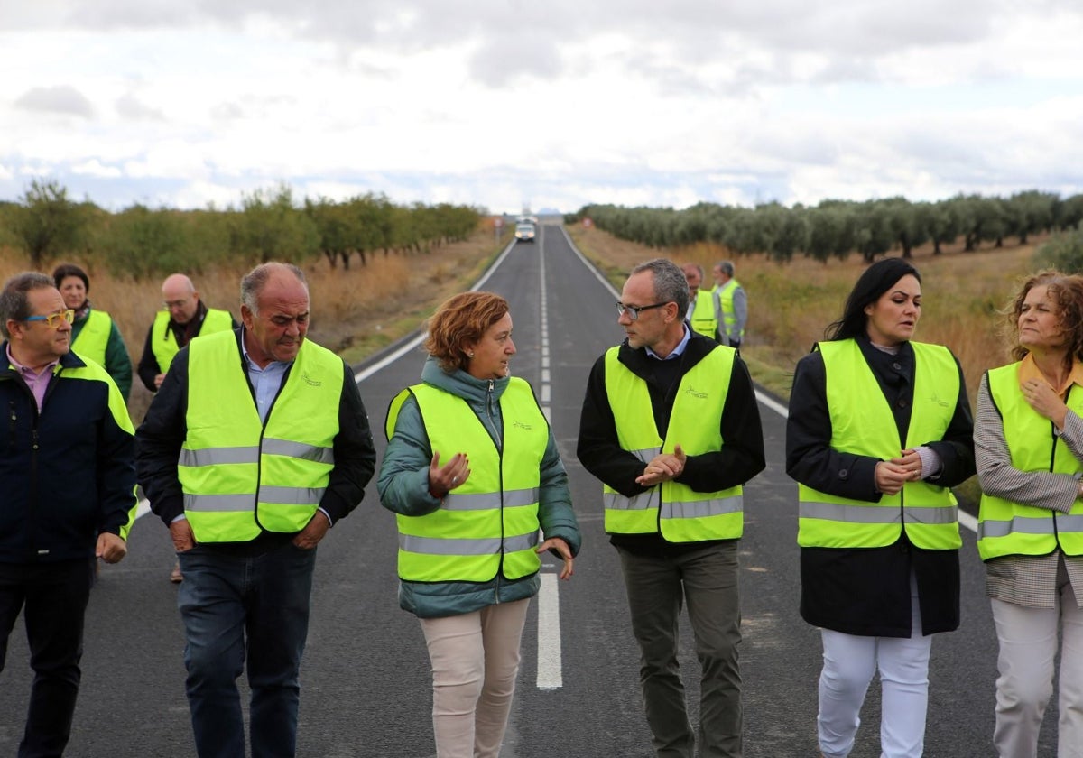 Visita a la zona de la presidenta de la Diputación de Toledo, Conchi Cedillo