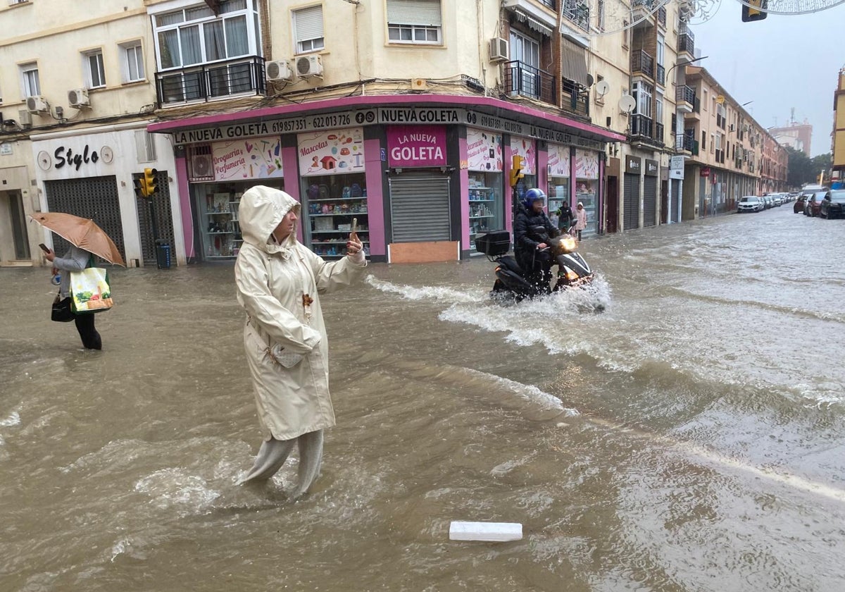 Imagen del centro de Málaga este miércoles