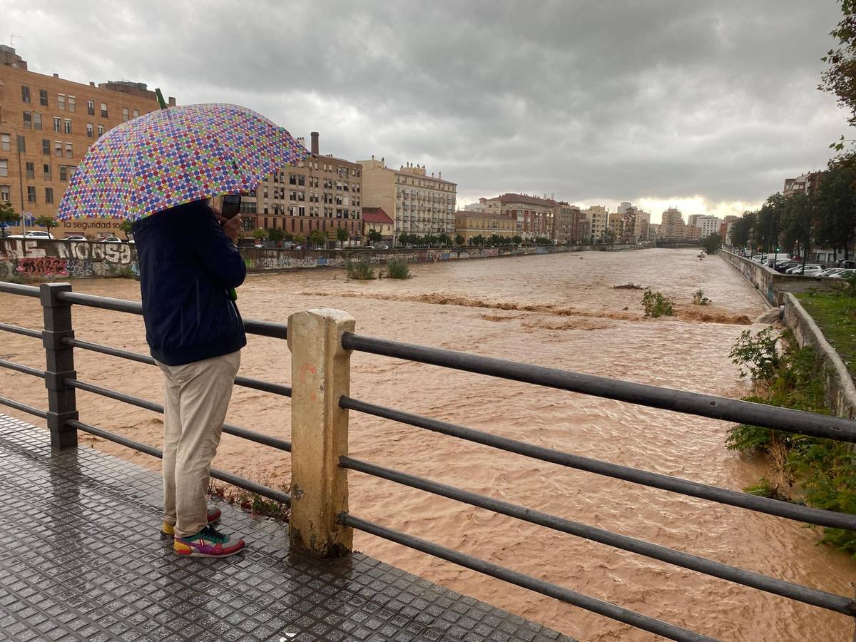 Efectos por las fuertes lluvias en Málaga al paso de una nueva DANA