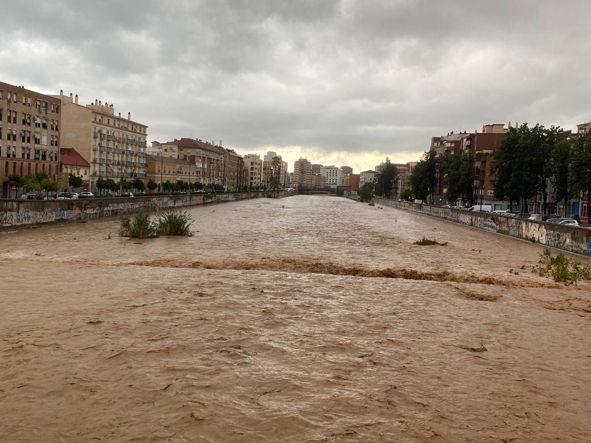 Efectos por las fuertes lluvias en Málaga al paso de una nueva DANA