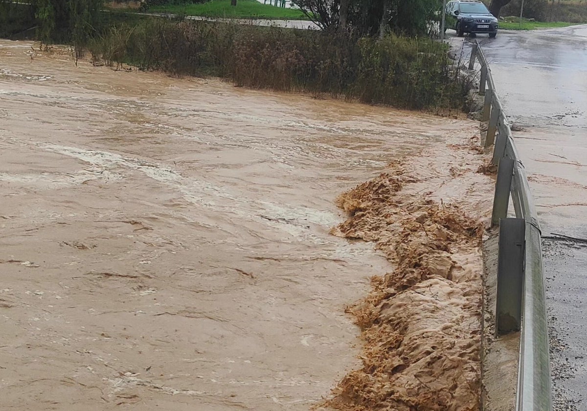 Imagen del río difundida por el Ayuntamiento de Casabermeja