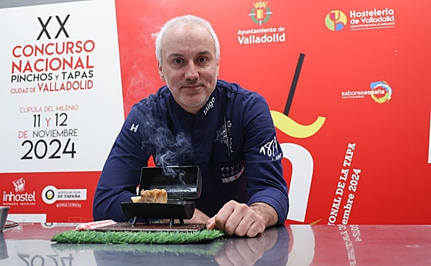 Íñigo Tizón con su tapa ganadora