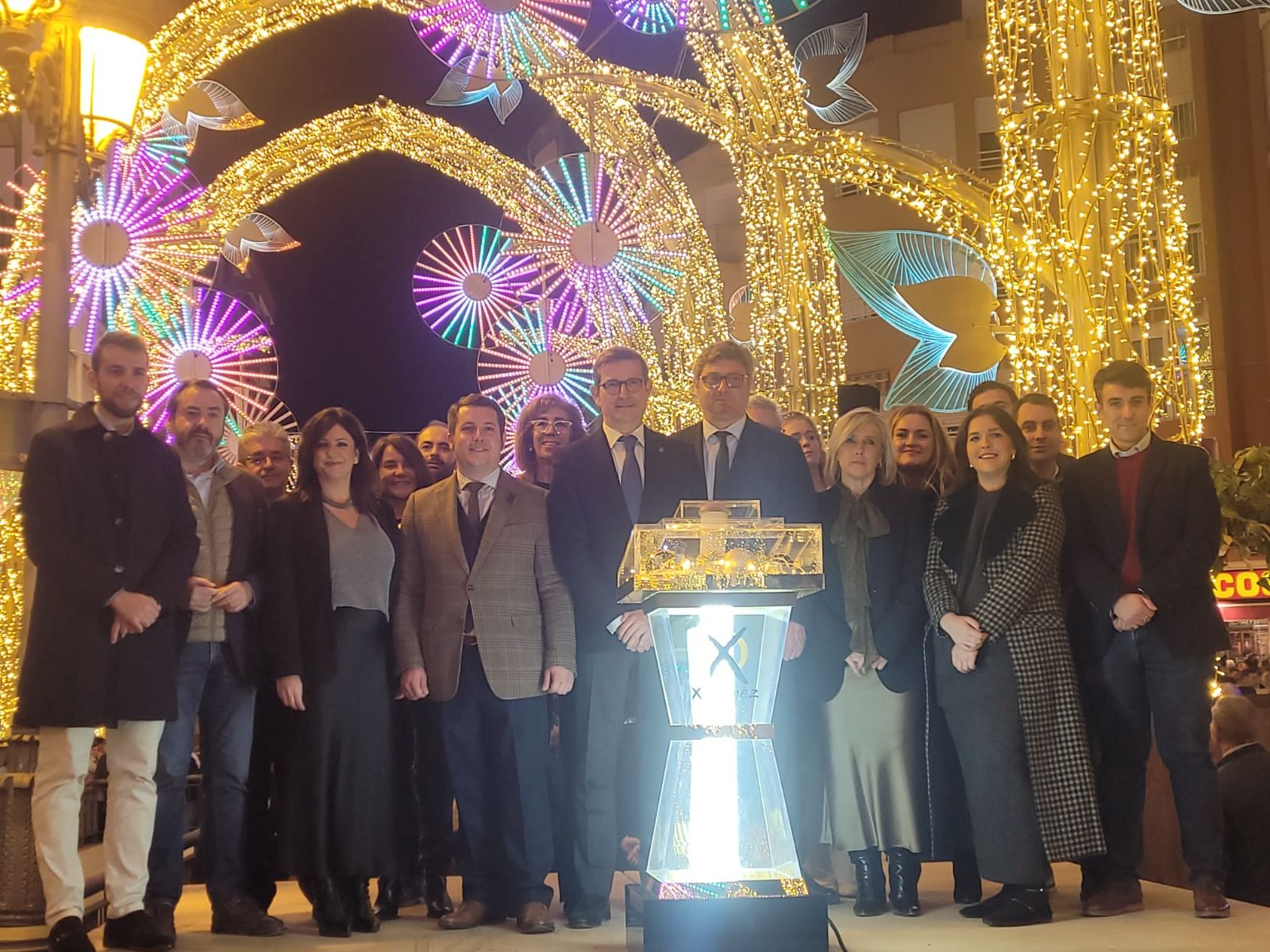 La inauguración del alumbrado navideño en Puente Genil, en imágenes