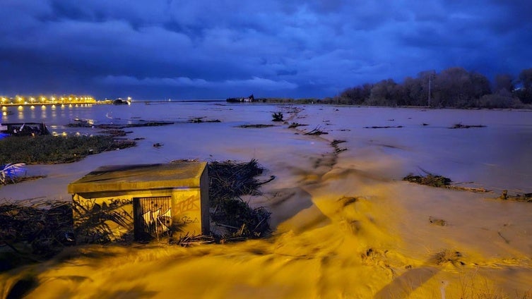 La Axarquía de Málaga se convierte en la nueva 'zona cero' de la tormenta