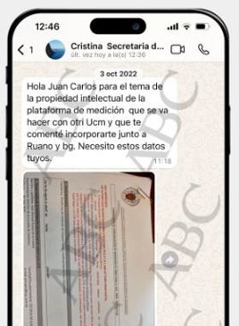 Imagen - El &#039;whatsapp&#039; que prueba que la asesora de Moncloa trabajaba para los negocios de Begoña Gómez