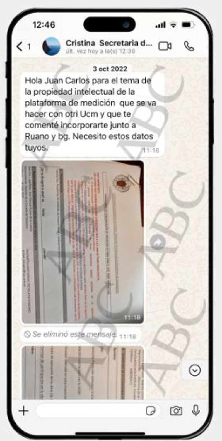 Imagen - El 'whatsapp' que prueba que la asesora de Moncloa trabajaba para los negocios de Begoña Gómez