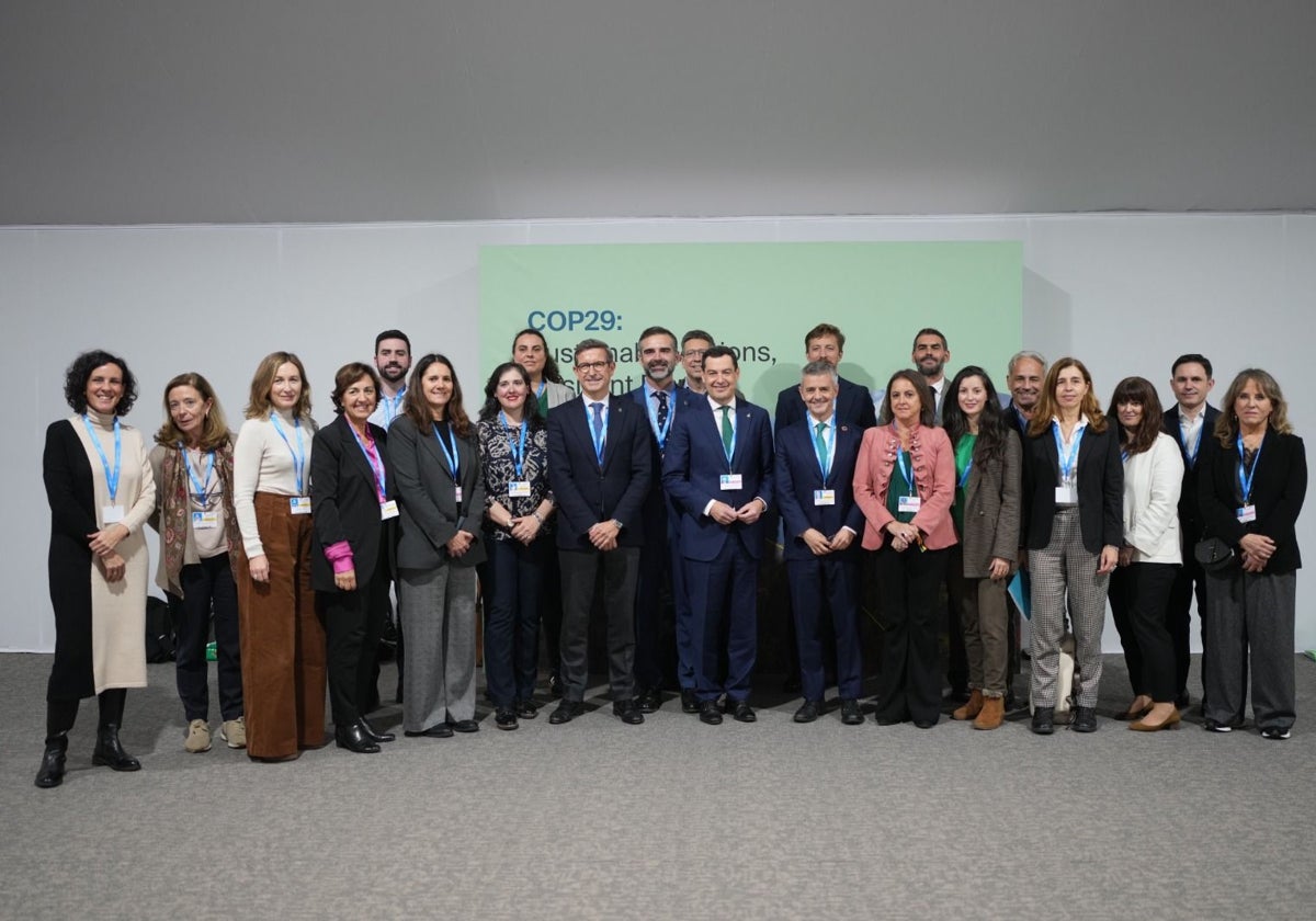 Juanma Moreno en la COP 29 de Baku