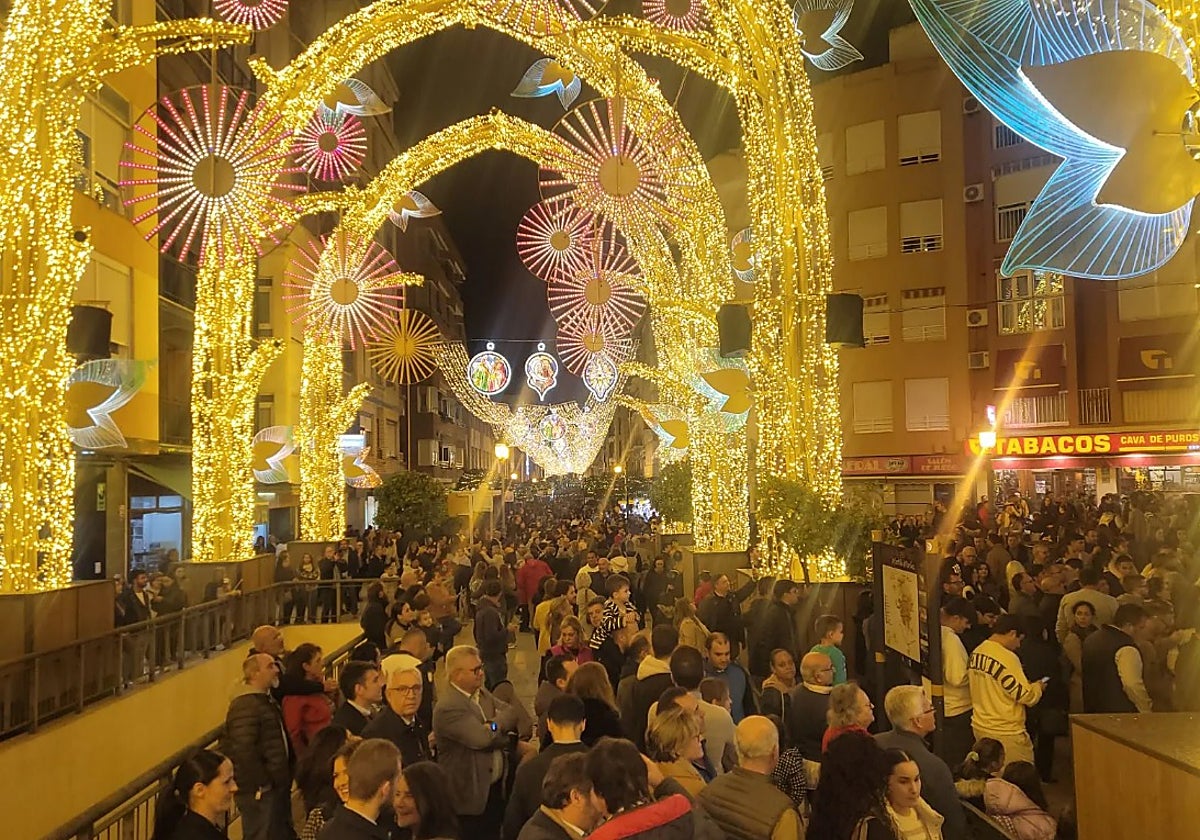 Inauguración de la iluminación navideña en Puente Genil