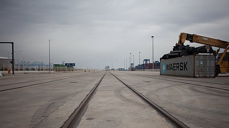 Estación de mercancías del puerto de Algeciras