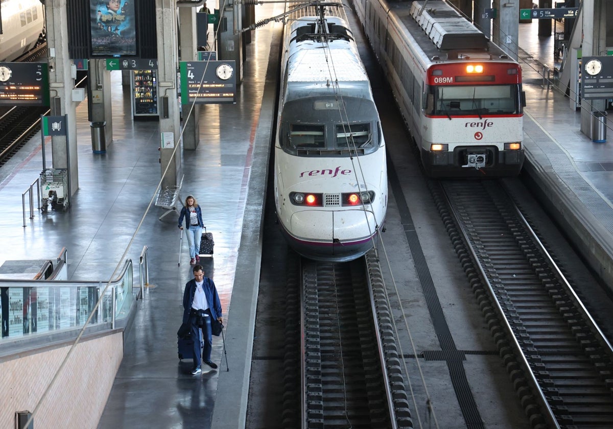 Trenes en la estación de Córdoba