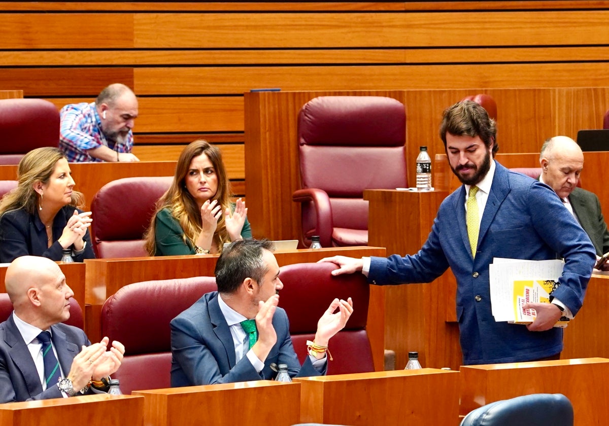 García-Gallardo, tras su intervención en las Cortes