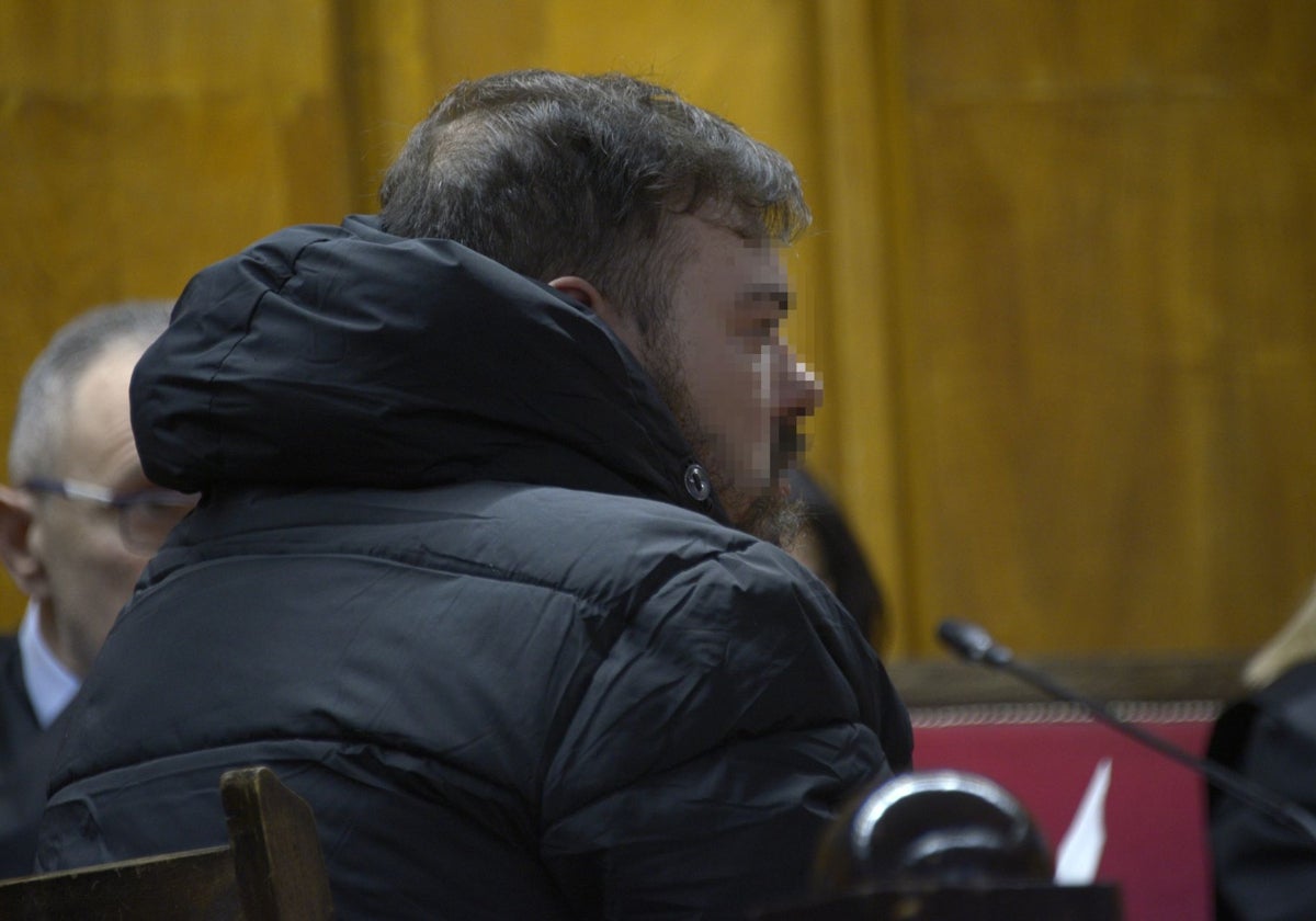 Diego Rodríguez, durante el juicio en la Audiencia de Orense, esta semana