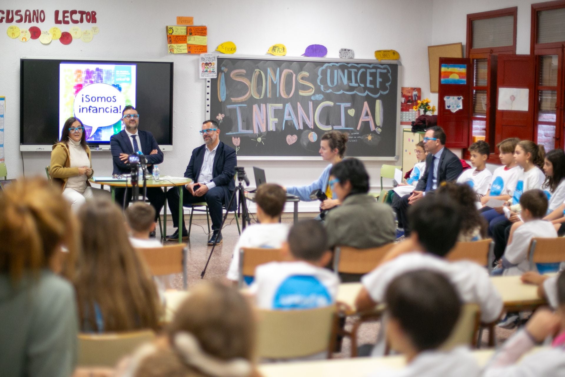 La visita del consejero de Educación al colegio San Lucas y María de Toledo