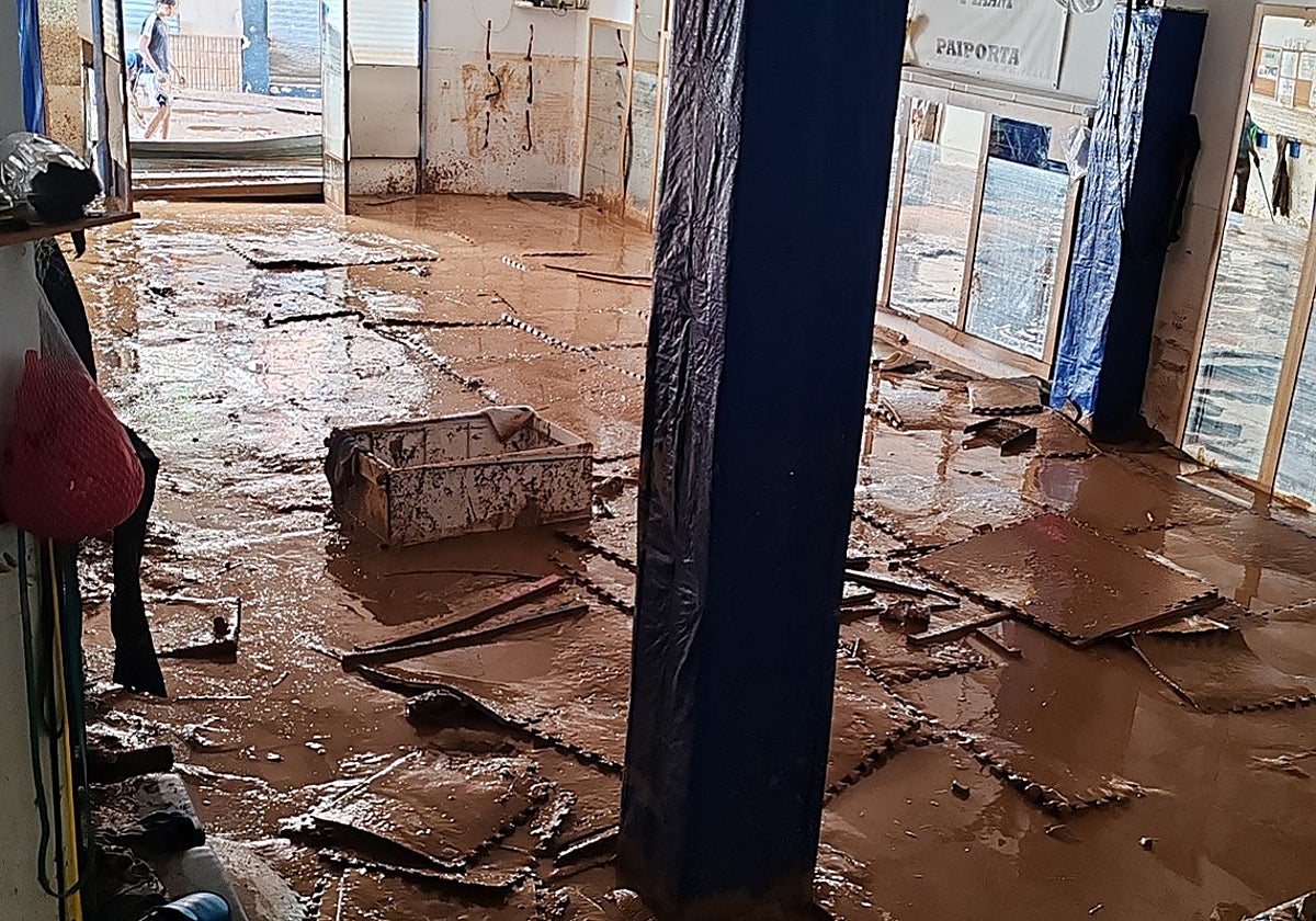 Instalaciones de taekwondo arrasadas por la DANA en Paiporta