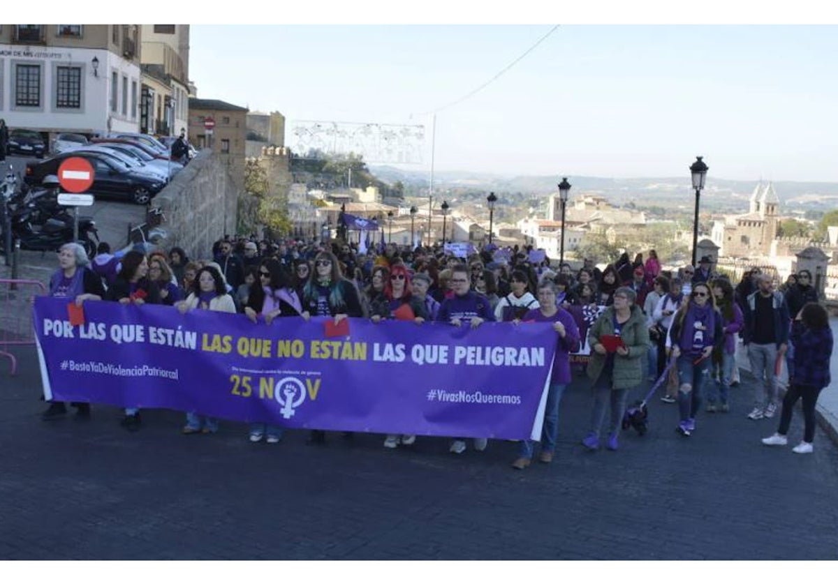 Manifestación del año pasado con motivo del 25N