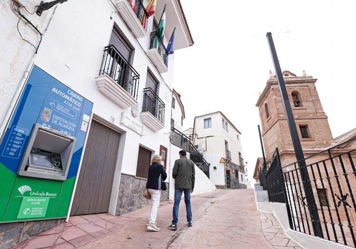 Un cajero automático en una pequeña localidad andaluza