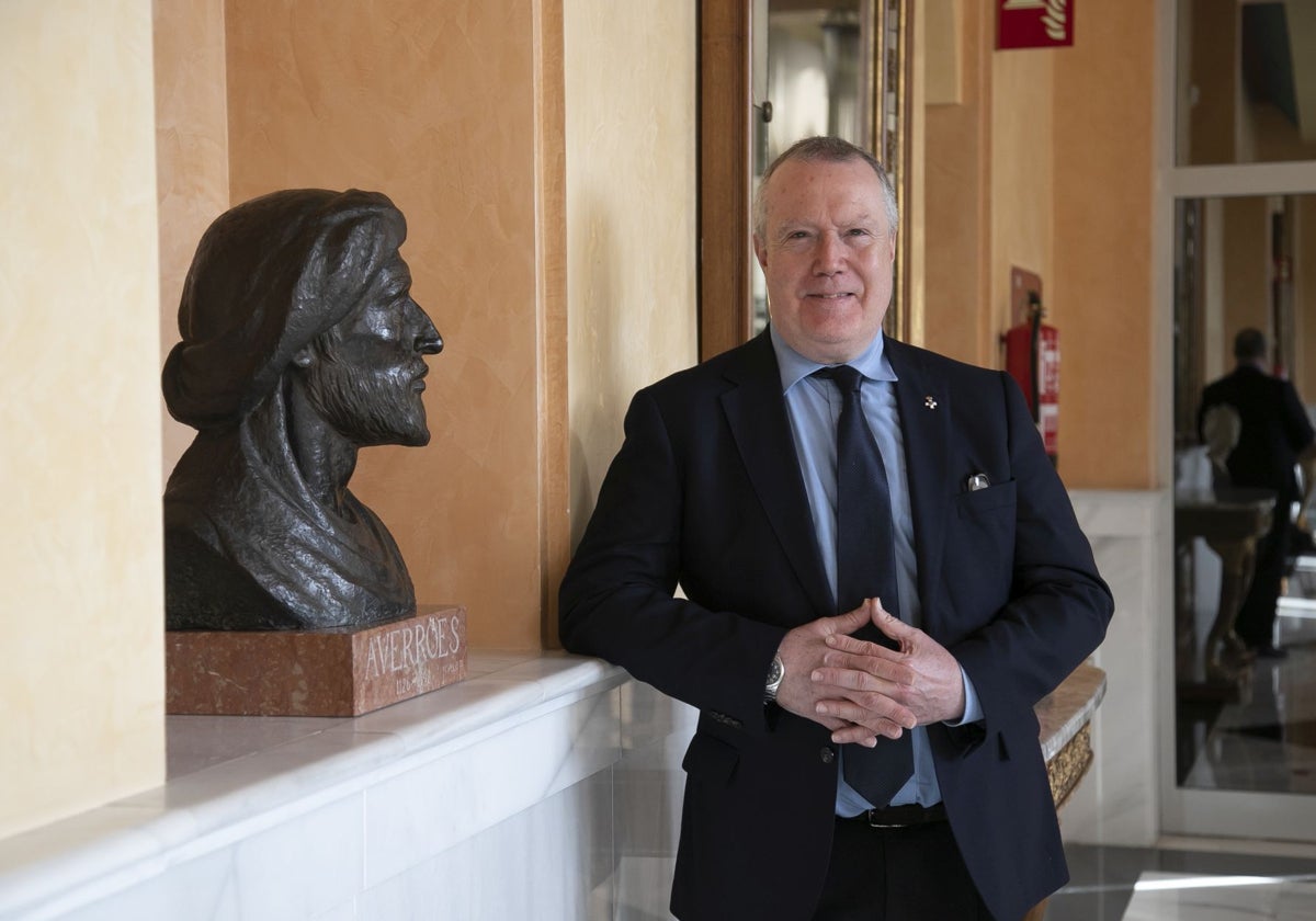 Carlos Echeverría, en el Rectorado de la Universidad de Córdoba