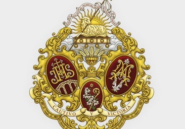 Rafael de Rueda diseña el escudo del grupo parroquial Cautivo y Victoria