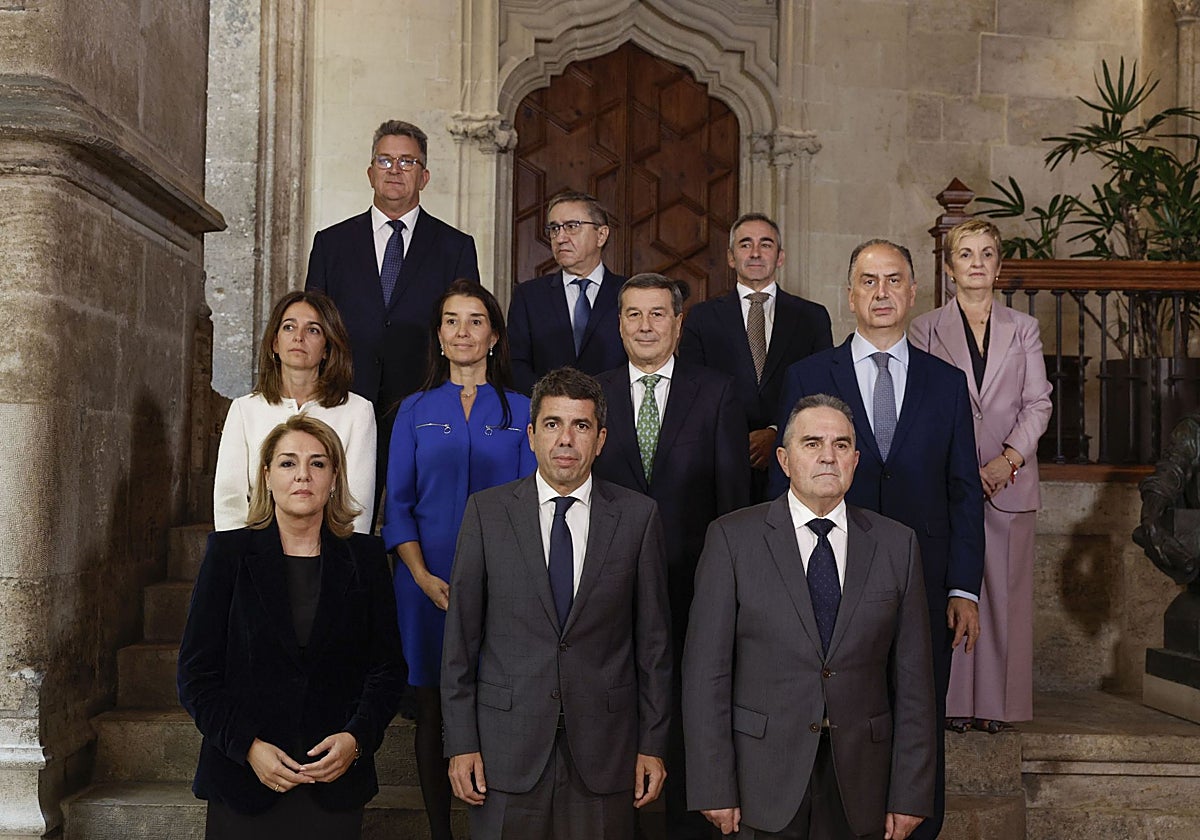 Imagen del Gobierno valenciano, este martes, tras la toma de posesión de los nuevos consellers