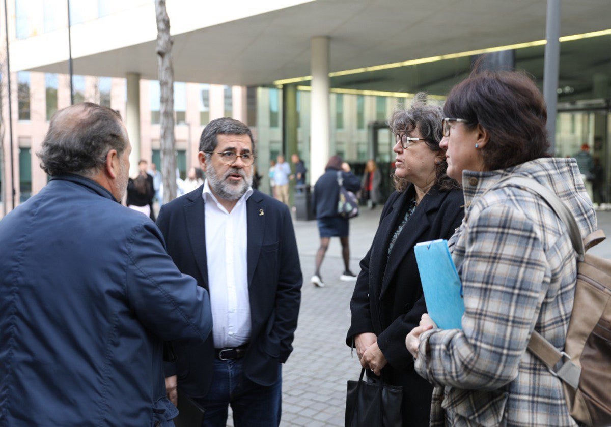 Jordi Sànchez, exlíder de Junts y de la ANC, este miércoles, ante los juzgados de Barcelona