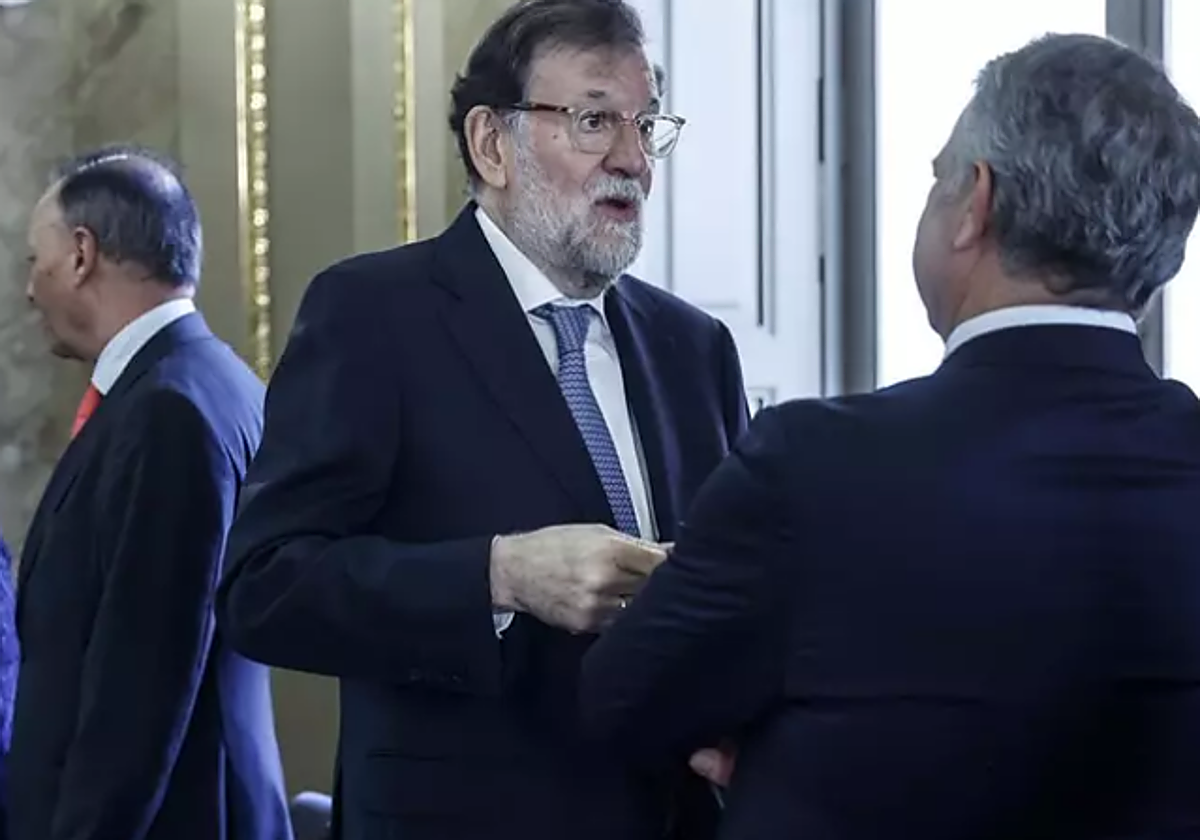 El expresidente del Gobierno, Mariano Rajoy, durante la Reunión del Jurado del XXXIII Premio de Convivencia