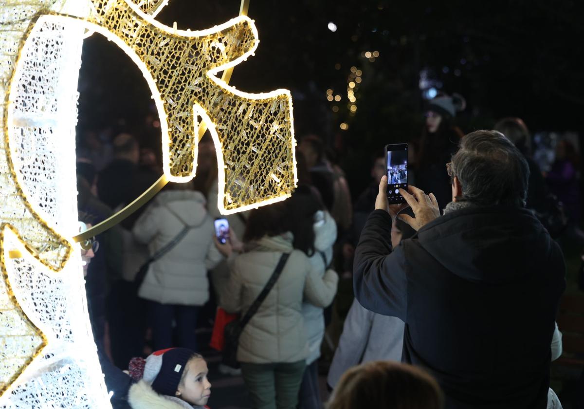 Encendido de las luces navideñas en Valladolid