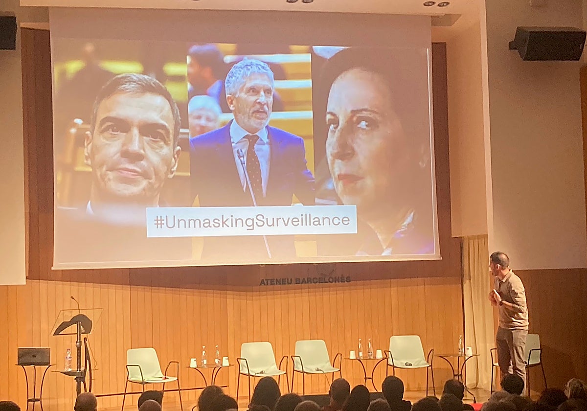 Joan Arús, este viernes, durante la presentación de la asociación Sentinel Alliance