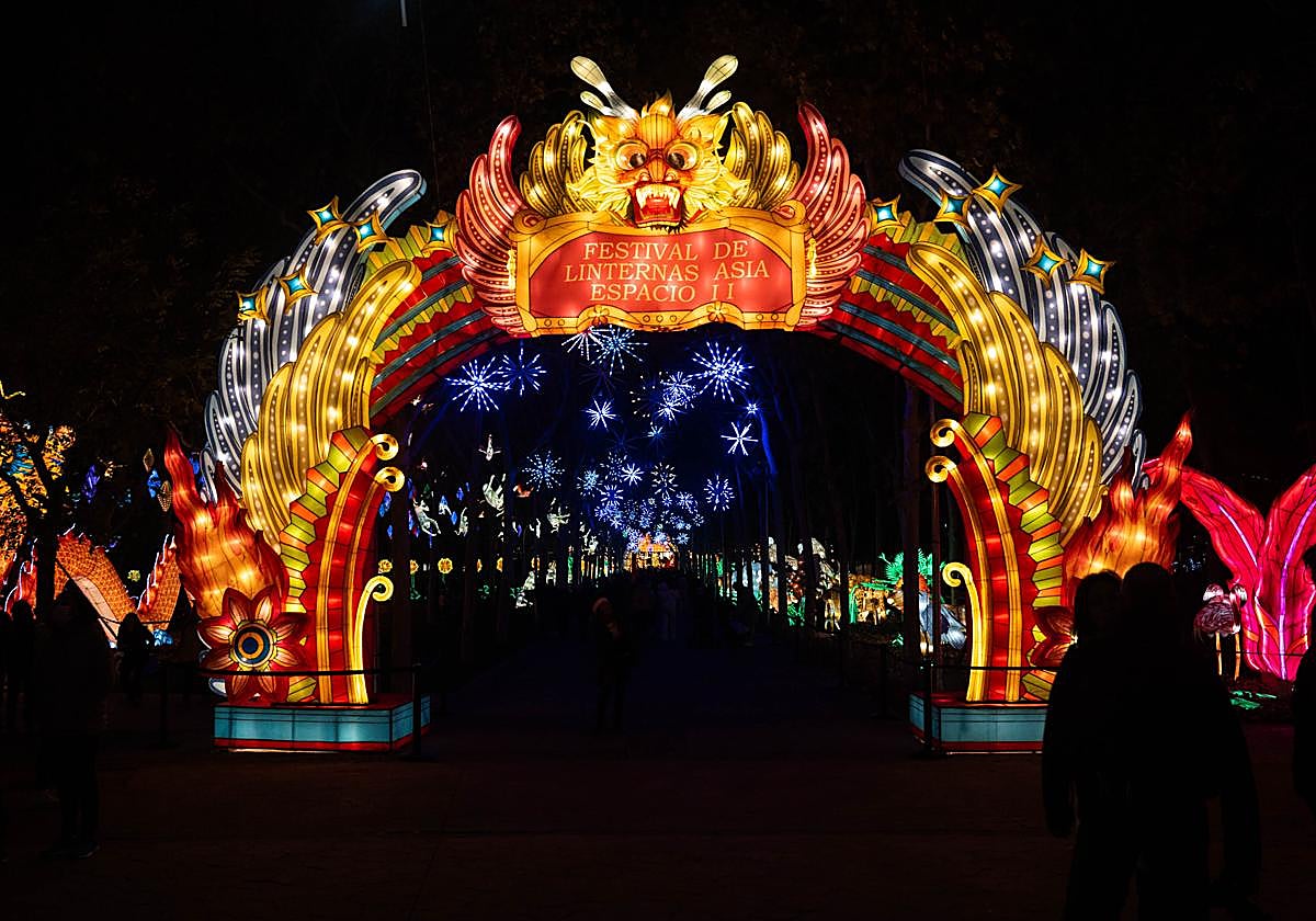 Una parte del recinto de las Mágicas Navidades de Torrejón