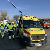 Heridos graves dos trabajadores al ceder la cubierta de una nave en Ciempozuelos y caer desde 10 metros