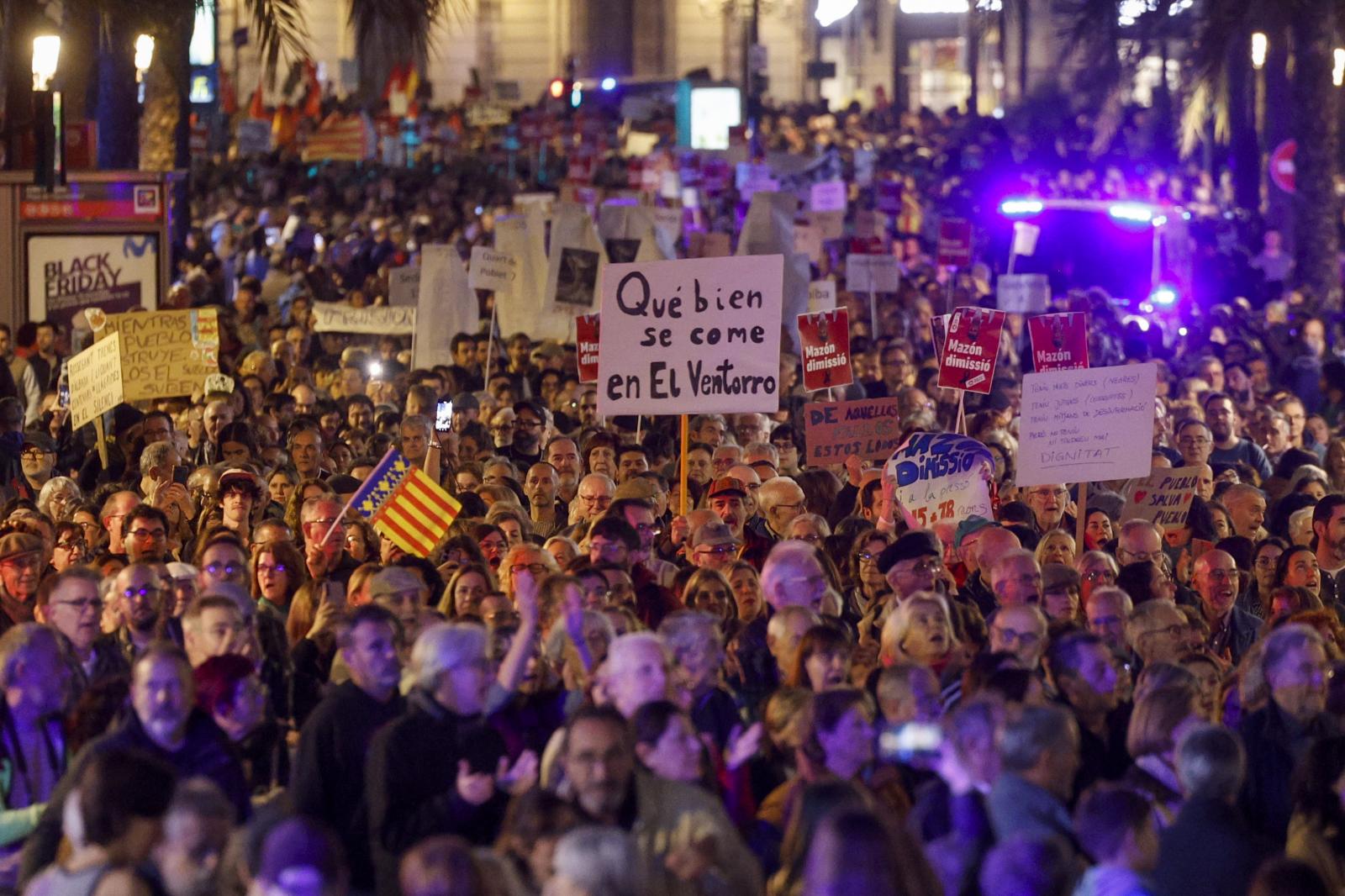 La manifestación en Valencia contra la gestión política de la DANA, en imágenes