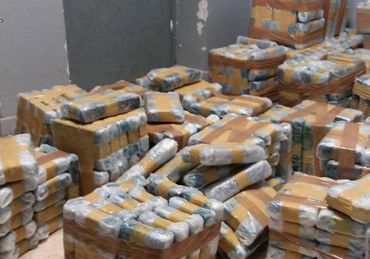 Imagen de archivo de un alijo de cocaína