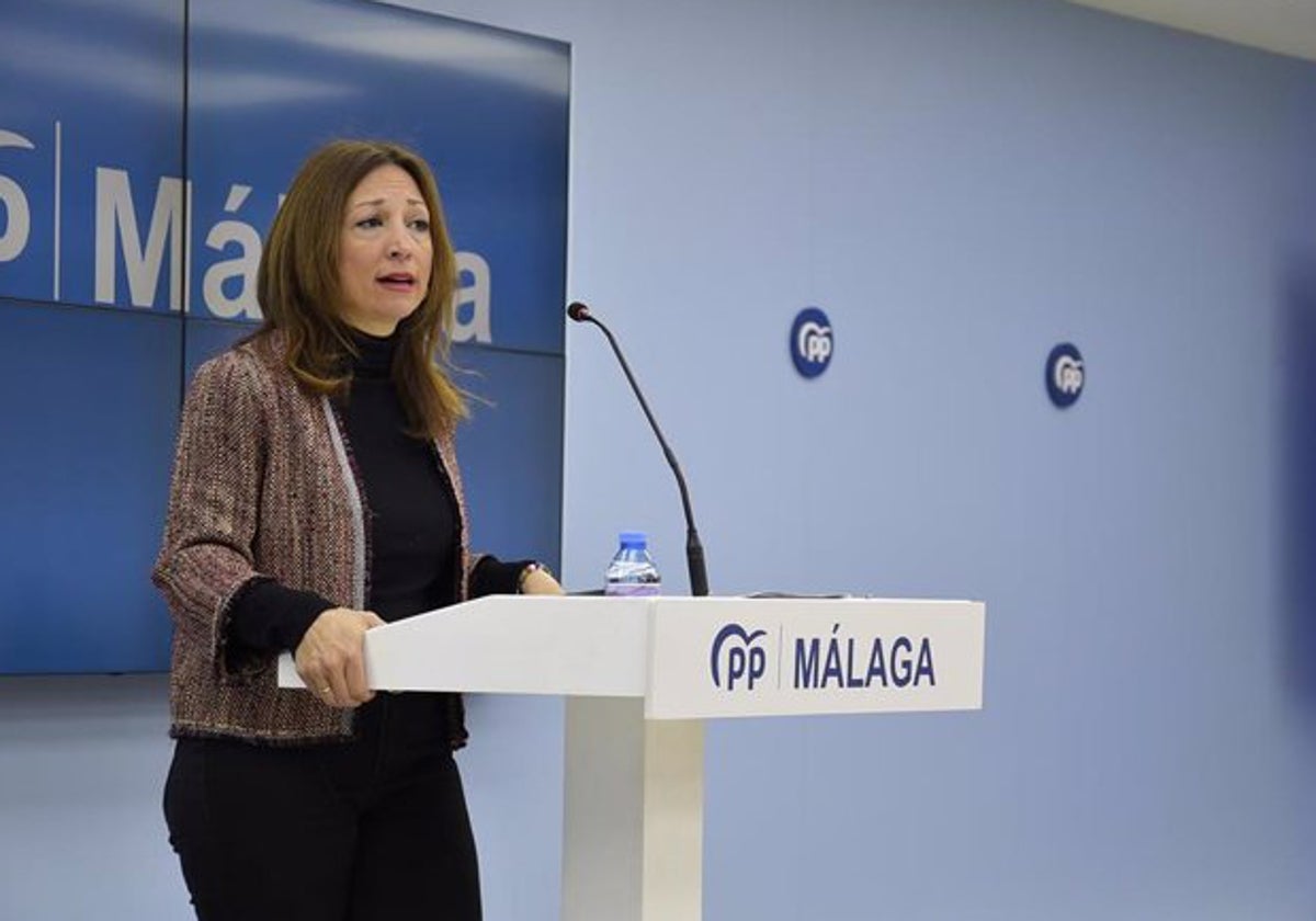 Patricia Navarro, durante una rueda de prensa