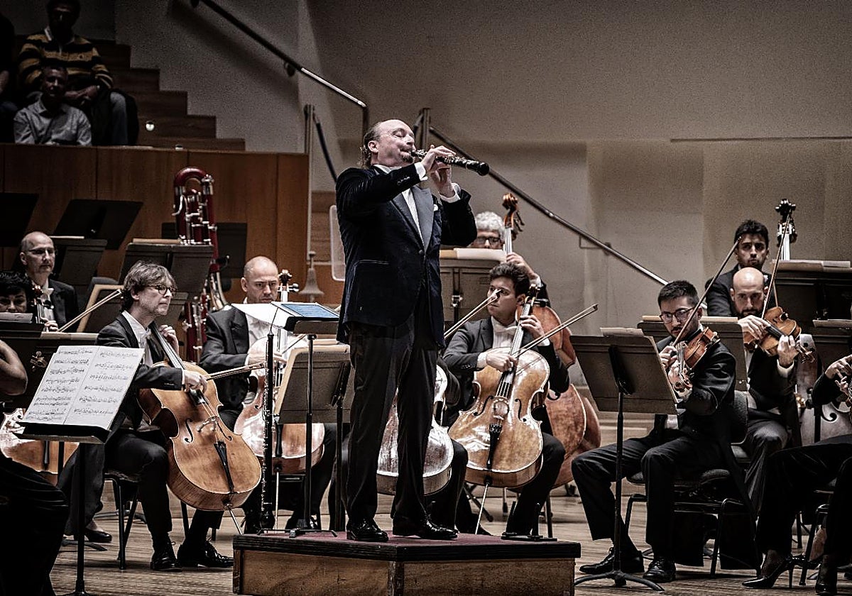 Imagen de François Leleux en el Palau de la Música de Valencia