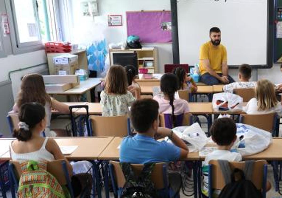 Alumnos en un colegio de Córdoba