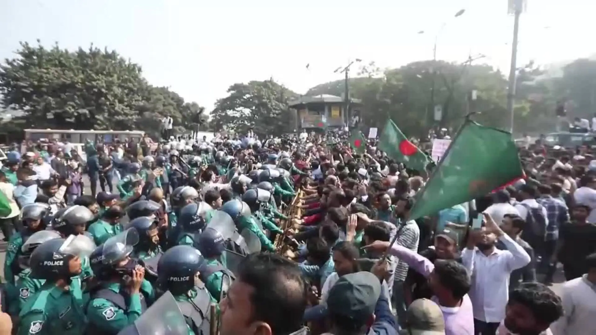 Protesta en Daca por el ataque al Alto Comisionado Auxiliar de Bangladesh  en la India